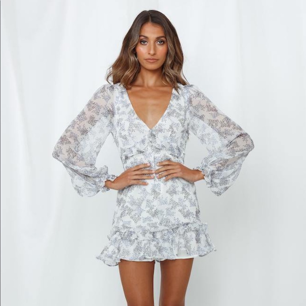 Hello Molly - Madre Mia Dress White size S
